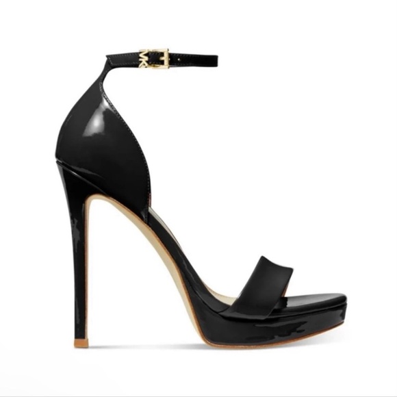 NWT Michael Kors Jordyn Patent Leather Platform Sandal - Picture 3 of 9